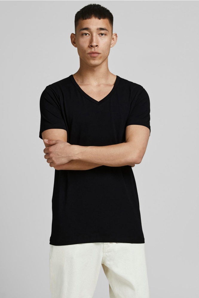 BASIC V-NECK TEE S/S NOOS 12059219 Black
